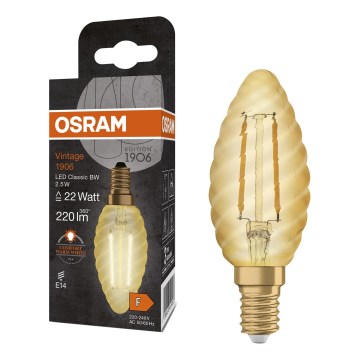 LED-Lampe Vintage-Filament E14/2,5W/230V 2400K - Osram