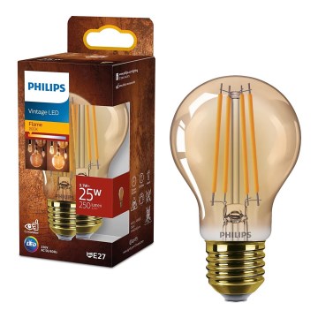 LED-Lampe VINTAGE Philips A60 E27/3,1W/230V 1800K