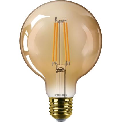 LED-Lampe VINTAGE Philips G95 E27/7W/230V 1800K