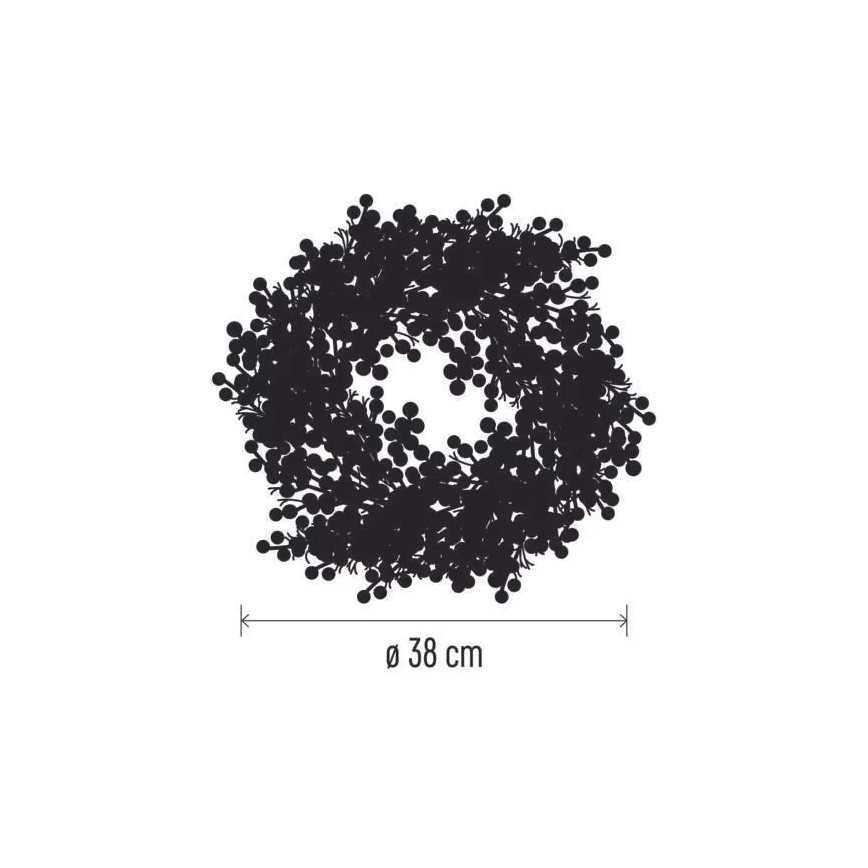 LED LED Weihnachtskranz 20xLED/3xAA warmweiß
