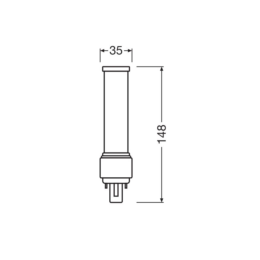LED-Leuchtmittel G24D-1/6W/230V 4000K - Osram