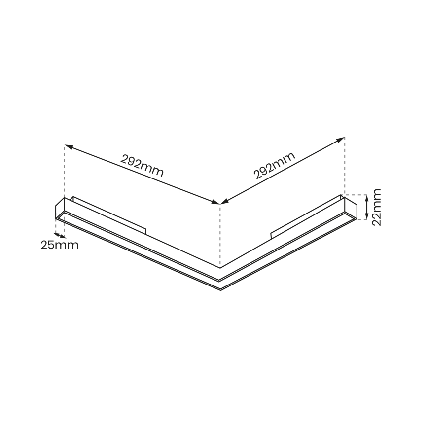 LED-Leuchte für Magnetschienen-System MAGNETIC TRACK LED/24W/48V