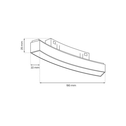 LED-Leuchte für Schienensystem MAGNETIC TRACK LED/10W/48V 3000K schwarz