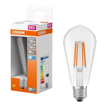 LED-Leuchtmittel CLASSIC FILAMENT E27/6,5W/230V 4000K - Osram
