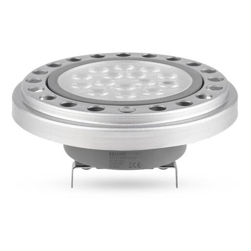 LED-Leuchtmittel ECOLINE AR111 G53/12W/12V 3000K 30° silbern - Brilagi