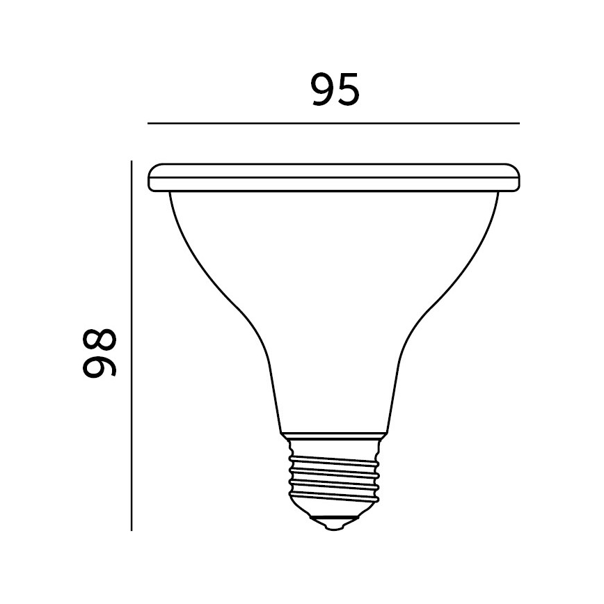 LED-Leuchtmittel für die Pflanzenzucht VITABLOOM E27/9W/230V 1200K weiß - Brilagi