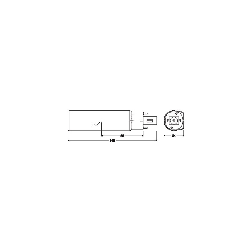 LED-Leuchtmittel G24D-2/7W/230V 3000K - Osram