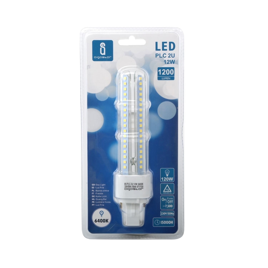 LED-Leuchtmittel G24D-3/12W/230V 6500K - Aigostar
