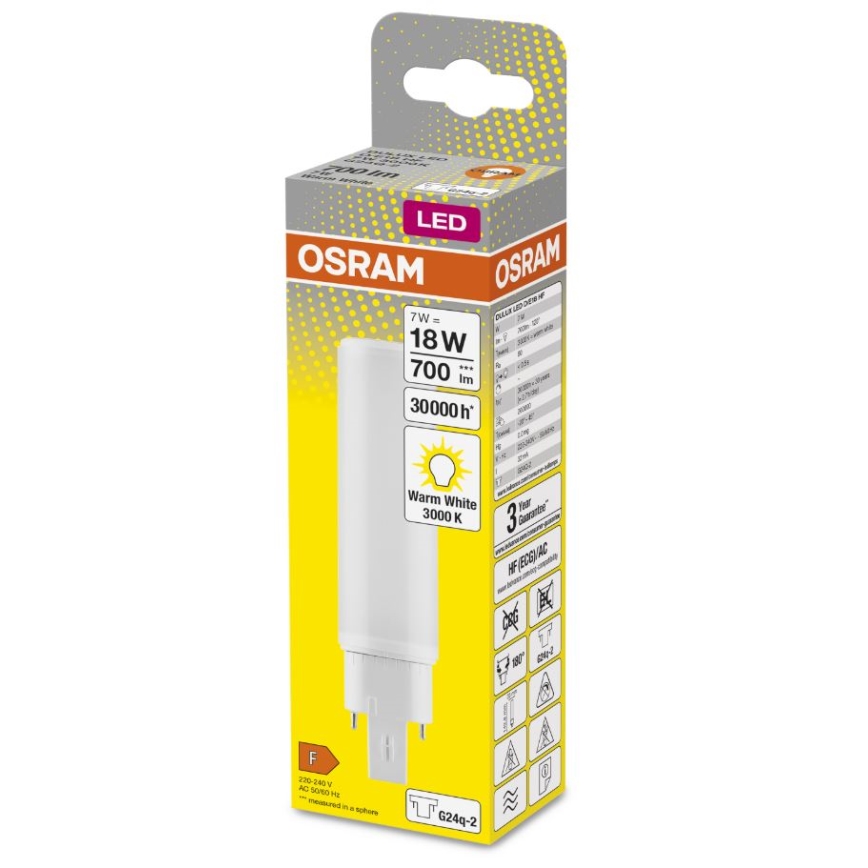 LED-Leuchtmittel G24q-2/7W/230V 3000K - Osram