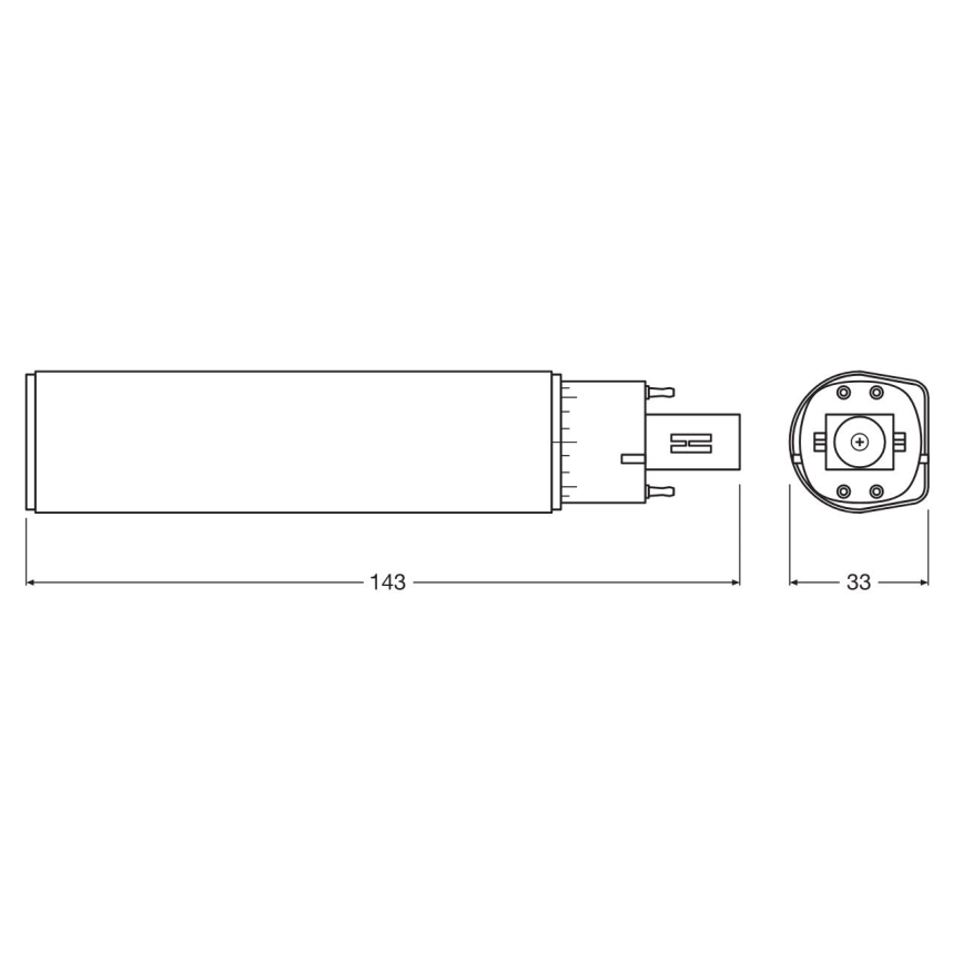 LED-Leuchtmittel G24q-2/7W/230V 4000K - Osram