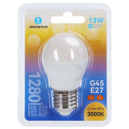 LED-Leuchtmittel G45 E27/13W/230V 3000K - Aigostar