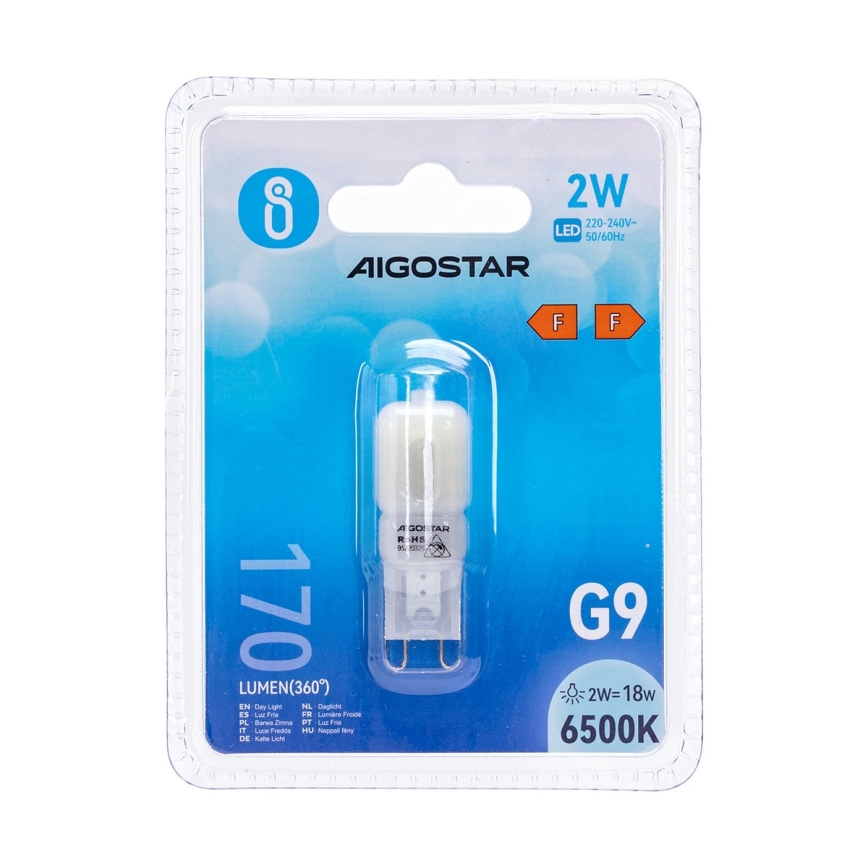 LED-Leuchtmittel G9/2W/230V 6500K - Aigostar