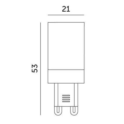 LED-Leuchtmittel G9/3W/230V 3000K 100°