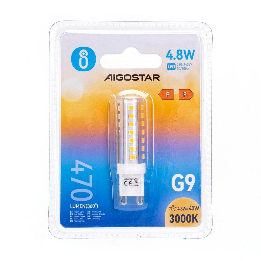 LED-Leuchtmittel G9/4,8W/230V 3000K - Aigostar