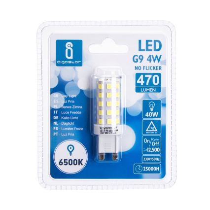 LED-Leuchtmittel G9/4W/230V 6500K - Aigostar