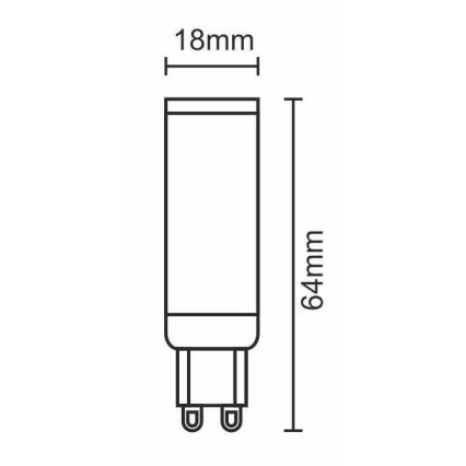 LED-Leuchtmittel G9/7W/230V 6000K