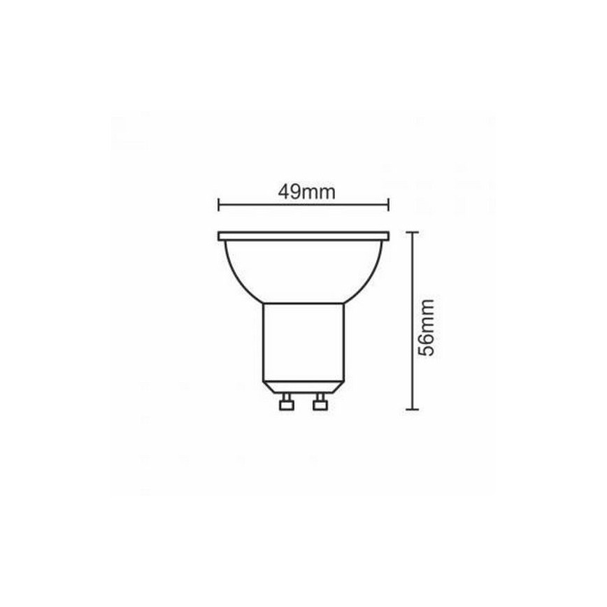 LED-Leuchtmittel GU10/6W/230V 3000K schwarz