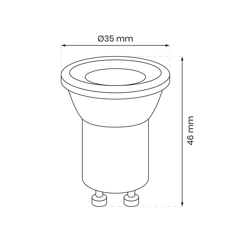 LED-Leuchtmittel GU10-MR11/3W/230V 3000K