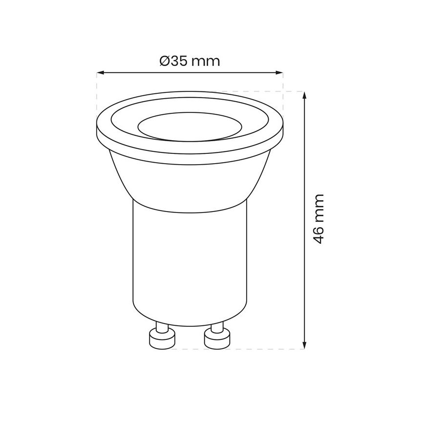 LED-Leuchtmittel GU10-MR11/3W/230V 4000K