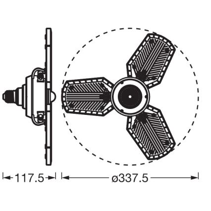 LED-Leuchtmittel mit Sensor HIGHBAY E27/40W/230V 4000K - Osram
