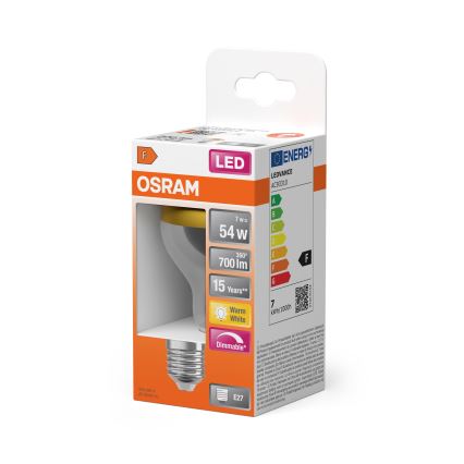 LED-Leuchtmittel mit verspiegeltem Oberteil SUPERSTAR E27/7W/230V 2700K goldfarben - Osram