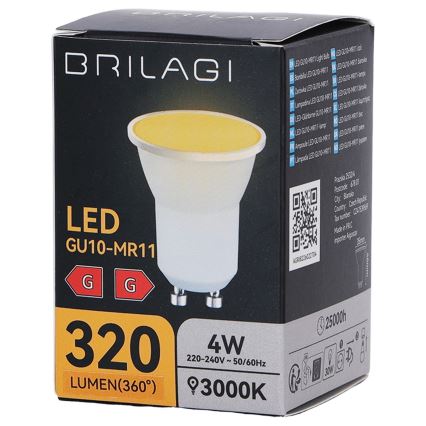 LED-Leuchtmittel MR11 GU10/4W/230V 3000K - BRILAGI