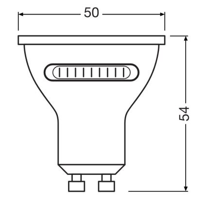 LED-Leuchtmittel PAR16 GU10/4,2W/230V 2700/4000/6500K 36° - Osram