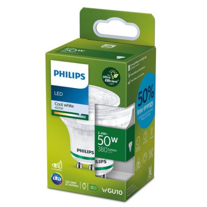 LED-Leuchtmittel Philips GU10/2,4W/230V 4000K