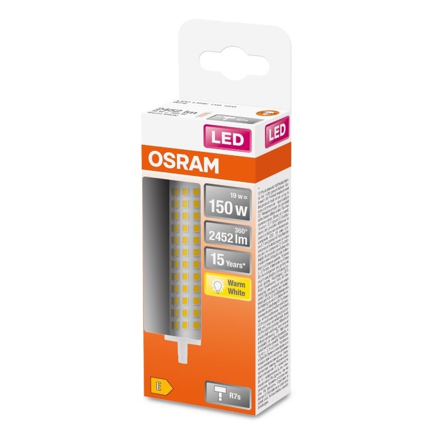 LED-Leuchtmittel R7s/19W/230V 2700K 118 mm - Osram