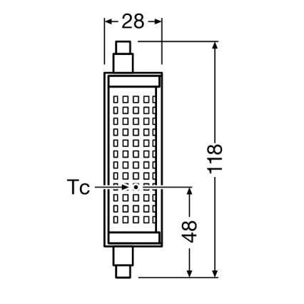 LED-Leuchtmittel R7s/19W/230V 2700K 118 mm - Osram