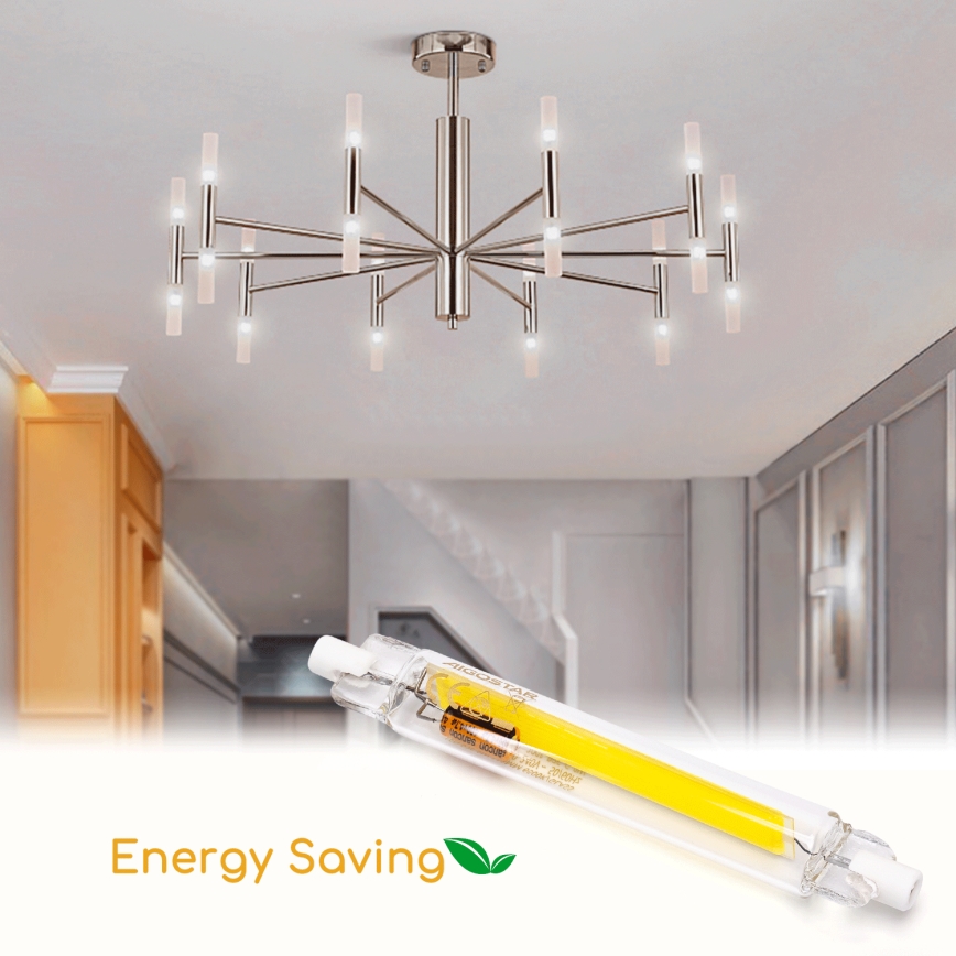 LED-Leuchtmittel R7s/8W/230V 3000K - Aigostar