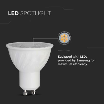 LED-Leuchtmittel SAMSUNG CHIP GU10/6W/230V 3000K