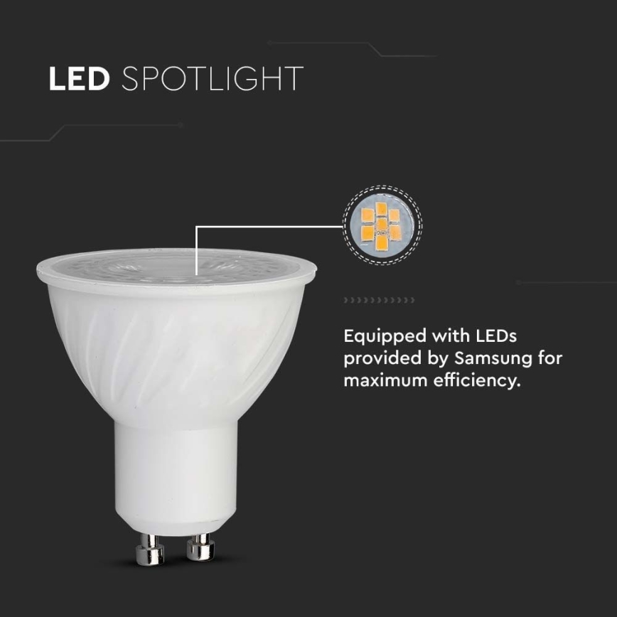 LED-Leuchtmittel SAMSUNG CHIP GU10/6W/230V 3000K