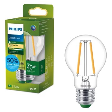 LED-Leuchtmittel ULTRAEFFICIENT VINTAGE Philips A60 E27/2,3W/230V 2700K