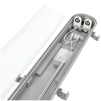 LED-Leuchtstoffarmatur für technische Anwendungen T8, 2x G13, 18 W, 230 V, 6500 K, IP65, 127 cm