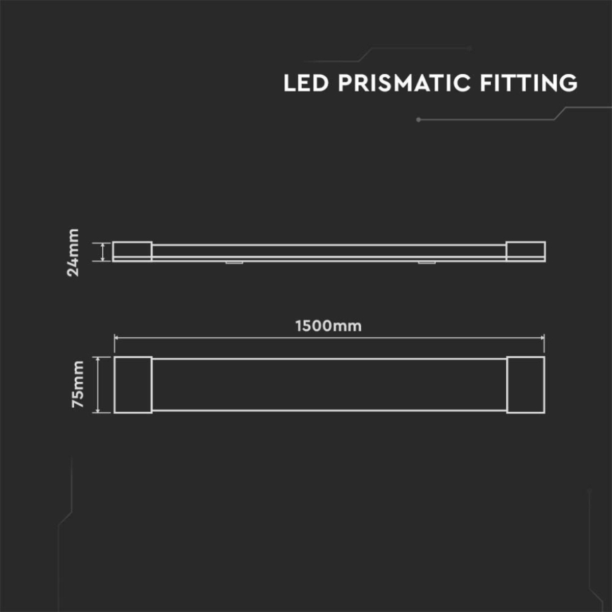 LED-Leuchtstofflampe LED/50W/230V 6500K 150 cm weiß