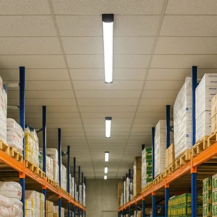 LED-Leuchtstoffleuchte LED/30W/230V 4000K 90 cm schwarz