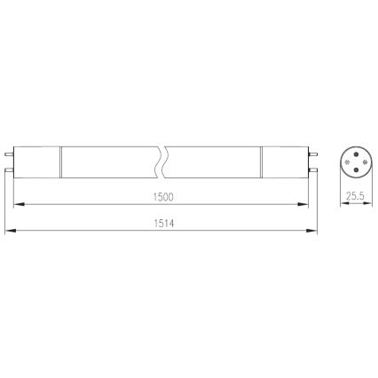 LED Leuchtstoffrohr T8 G13/23W/230V 150 cm - Fulgur 26897