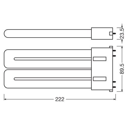 LED-Leuchtstoffröhre 2G10/20W/230V 3000K - Osram