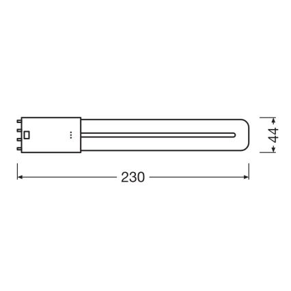 LED-Leuchtstoffröhre 2G11/8W/230V 3000K - Osram