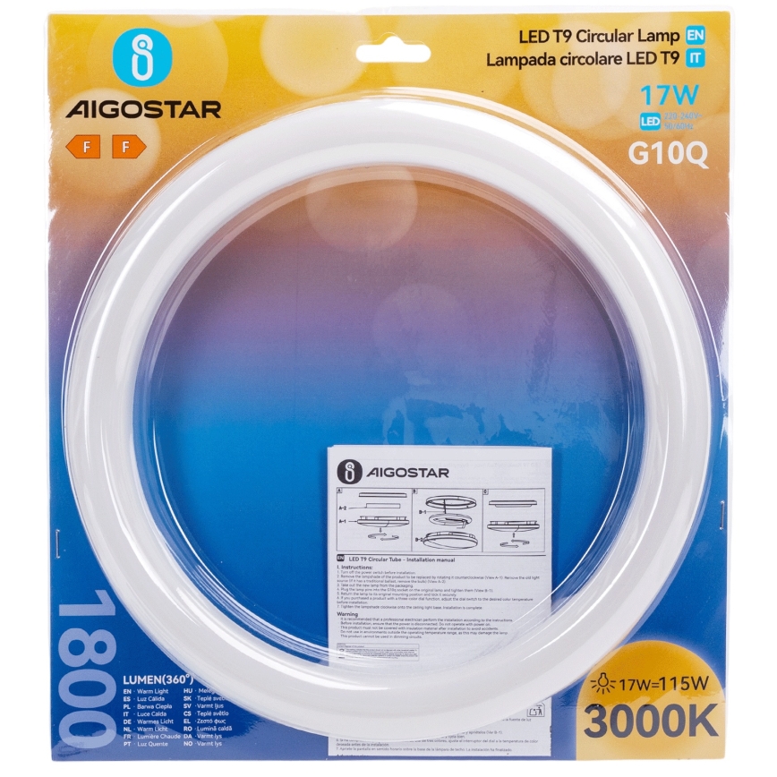 LED-Leuchtstoffröhre G10q/17W/230V 3000K - Aigostar