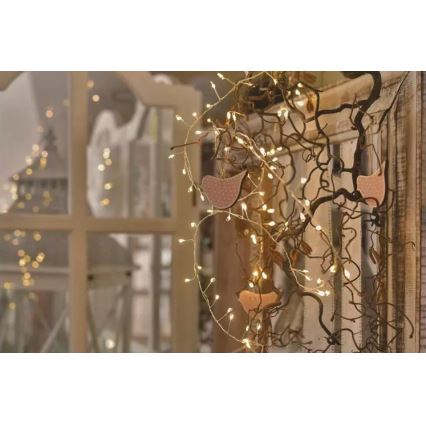 LED Lichterkette 100xLED/3xAA 2,7m warmweiß