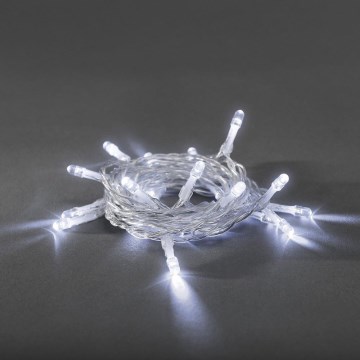 LED-Lichterkette 20 LEDs / 2×AA, 3,35 m, kaltweiß