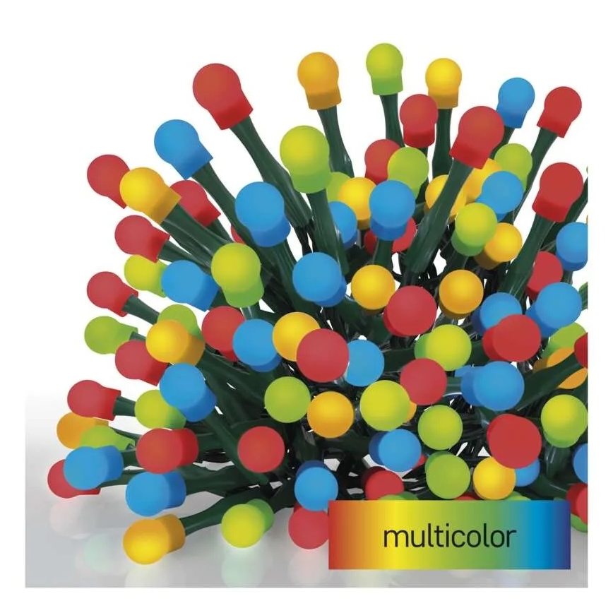 LED Lichterkette 200xLED/8 Funktionen 25m IP44 mehrfarbig