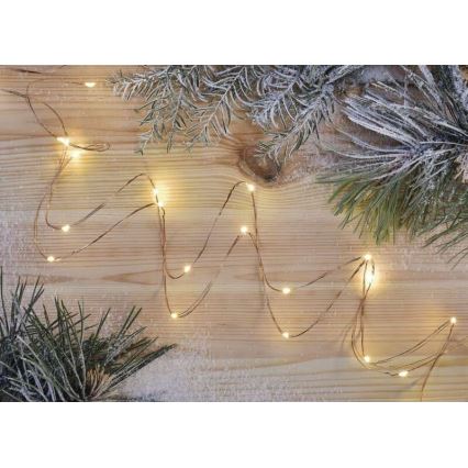 LED-Lichterkette 20xLED/2,4m warmweiß