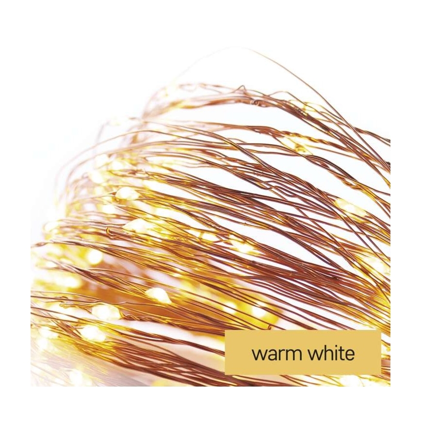 LED-Lichterkette 20xLED/2,4m warmweiß