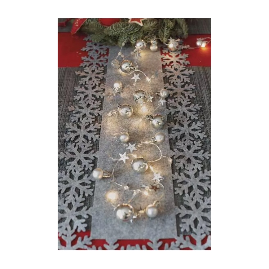 LED  Lichterkette 20xLED/2xAA 2,2 m warmweiß