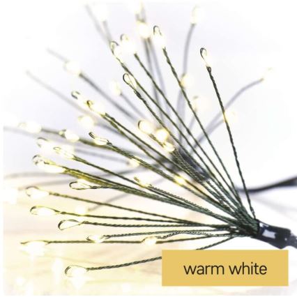 LED-Lichterkette 300 LEDs 5,2+3 m warmweiß
