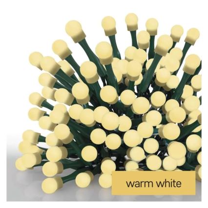 LED-Lichterkette 80 LEDs/230 V/8 Funktionen/13 m/IP44/warmweiß