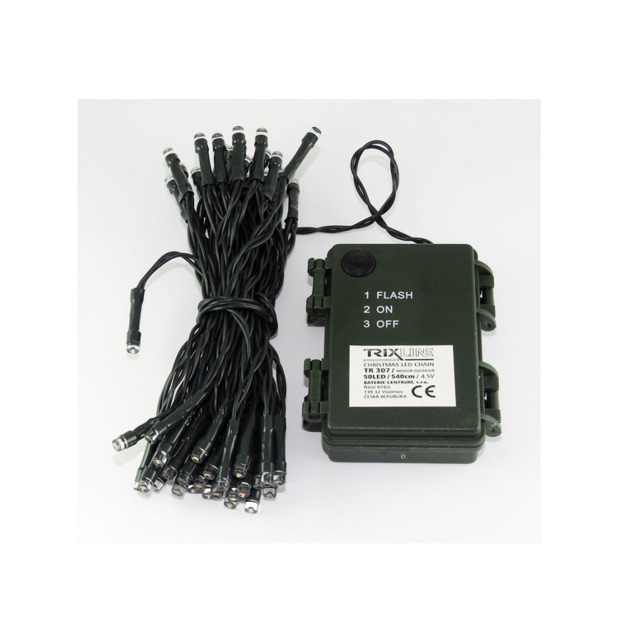 LED-Lichterkette für den Außenbereich, 10,8 m, 100 LEDs / 2 Funktionen, IP44, mehrfarbig